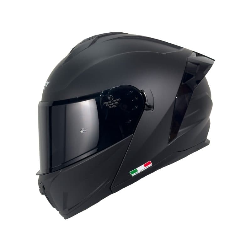 Sway SW 919 çene açılır kask, mat siyah